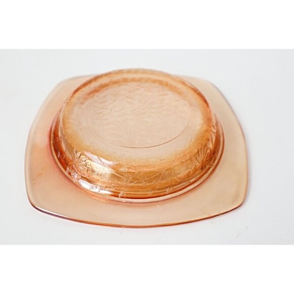 Vintage Jeanette Glass Floragold Covered Butter Dish - Picture 6 of 6